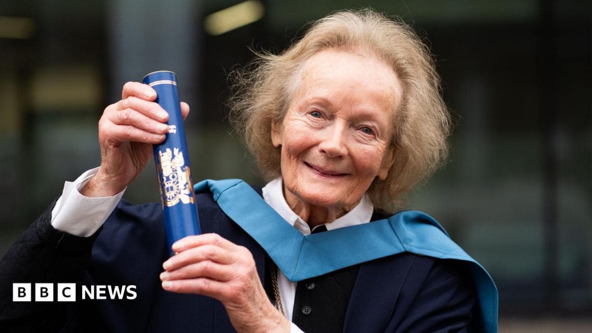 90-year-old completes Open University degree in Belfast